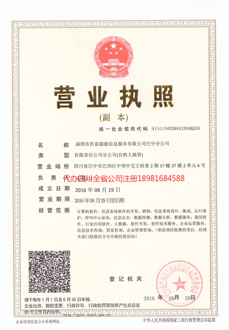 沈阳沈阳玖富超能信息服务有限公司